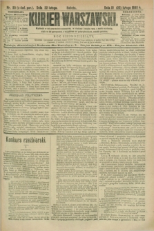 Kurjer Warszawski. R.70, nr 53 (22 lutego 1890)