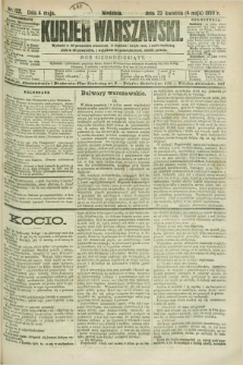 Kurjer Warszawski. R.70, nr 122 (4 maja 1890)