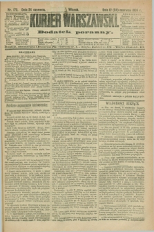 Kurjer Warszawski : dodatek poranny. R.70, nr 172 (24 czerwca 1890)