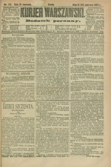 Kurjer Warszawski : dodatek poranny. R.70, nr 173 (25 czerwca 1890)