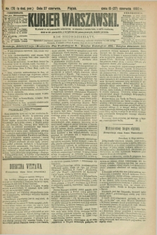 Kurjer Warszawski. R.70, nr 175 (27 czerwca 1890)