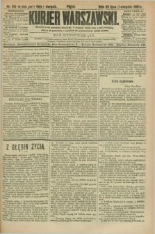 Kurjer Warszawski. R.70, nr 210 (1 sierpnia 1890)