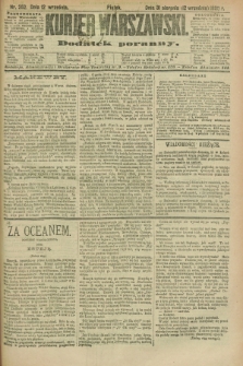 Kurjer Warszawski : dodatek poranny. R.70, nr 252 (12 września 1890)