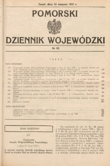 Pomorski Dziennik Wojewódzki. 1937, nr 18