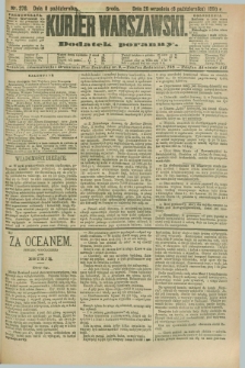 Kurjer Warszawski : dodatek poranny. R.70, nr 278 (8 października 1890)