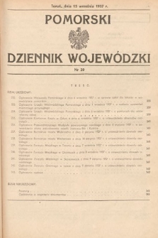 Pomorski Dziennik Wojewódzki. 1937, nr 20