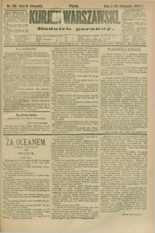 Kurjer Warszawski : dodatek poranny. R.70, nr 315 (14 listopada 1890)