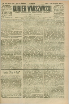 Kurjer Warszawski. R.70, nr 321 (20 listopada 1890)