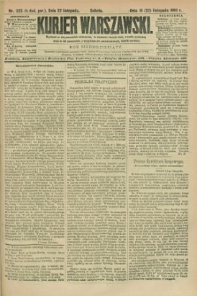 Kurjer Warszawski. R.70, nr 323 (22 listopada 1890)