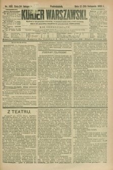 Kurjer Warszawski. R.70, nr 325 (24 listopada 1890)