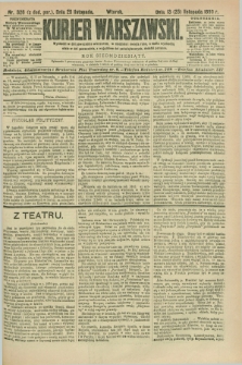 Kurjer Warszawski. R.70, nr 326 (25 listopada 1890)