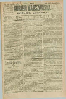 Kurjer Warszawski : dodatek poranny. R.70, nr 351 (20 grudnia 1890)