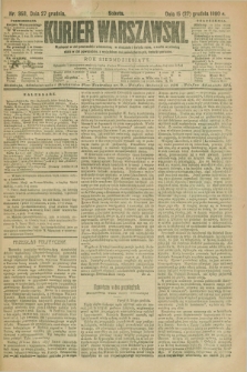 Kurjer Warszawski. R.70, nr 356 (27 grudnia 1890)