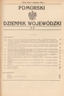 Pomorski Dziennik Wojewódzki. 1937, nr 23