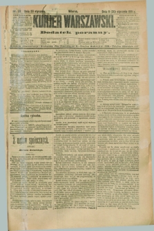 Kurjer Warszawski : dodatek poranny. R.71, nr 20 (20 stycznia 1891)