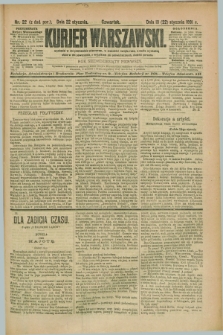 Kurjer Warszawski. R.71, nr 22 (22 stycznia 1891)