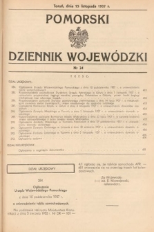 Pomorski Dziennik Wojewódzki. 1937, nr 24