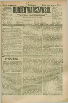 Kurjer Warszawski. R.71, nr 61 (2 marca 1891)