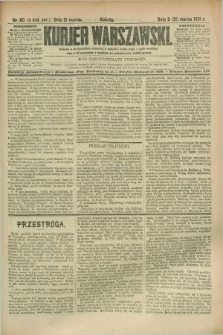 Kurjer Warszawski. R.71, nr 80 (21 marca 1891)