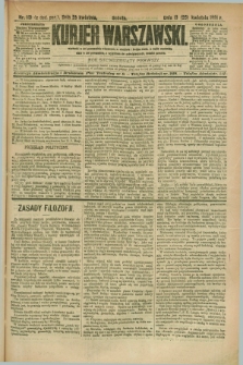 Kurjer Warszawski. R.71, nr 113 (25 kwietnia 1891)