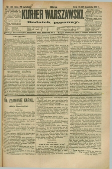 Kurjer Warszawski : dodatek poranny. R.71, nr 116 (28 kwietnia 1891)