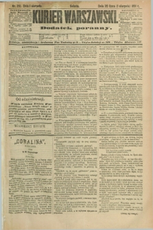 Kurjer Warszawski : dodatek poranny. R.71, nr 210 (1 sierpnia 1891)