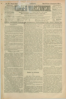 Kurjer Warszawski. R.71, nr 219 (10 sierpnia 1891)