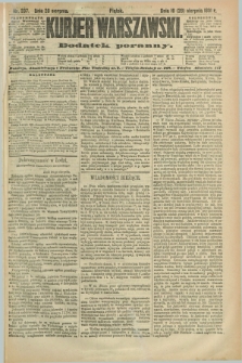 Kurjer Warszawski : dodatek poranny. R.71, nr 237 (28 sierpnia 1891)