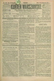 Kurjer Warszawski. R.71, nr 316 (15 listopada 1891)