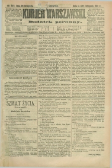 Kurjer Warszawski : dodatek poranny. R.71, nr 327 (26 listopada 1891)
