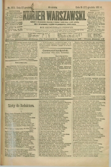 Kurjer Warszawski. R.71, nr 356 (27 grudnia 1891)