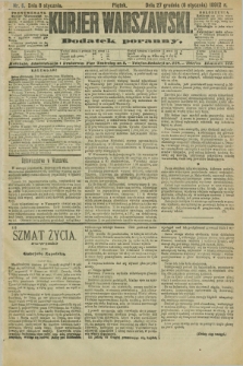 Kurjer Warszawski : dodatek poranny. R.72, nr 8 (8 stycznia 1892)