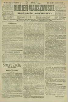 Kurjer Warszawski : dodatek poranny. R.72, nr 27 (27 stycznia 1892)