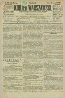 Kurjer Warszawski. R.72, nr 46 (15 lutego 1892)