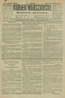 Kurjer Warszawski : dodatek poranny. R.72, nr 110 (21 kwietnia 1892)