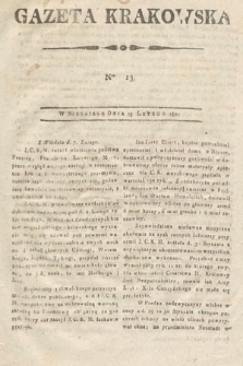 Gazeta Krakowska. 1801, nr 13