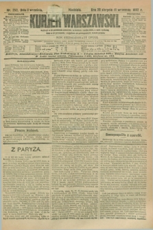 Kurjer Warszawski. R.72, nr 252 (11 września 1892)