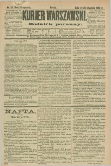 Kurjer Warszawski : dodatek poranny. R.73, nr 25 (25 stycznia 1893)