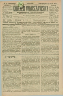 Kurjer Warszawski. R.73, nr 37 (6 lutego 1893)