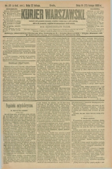 Kurjer Warszawski. R.73, nr 53 (22 lutego 1893)