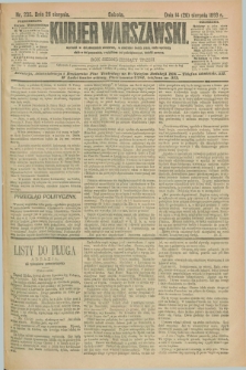 Kurjer Warszawski. R.73, nr 235 (26 sierpnia 1893)