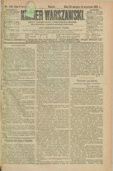 Kurjer Warszawski. R.73, nr 249 (9 września 1893)