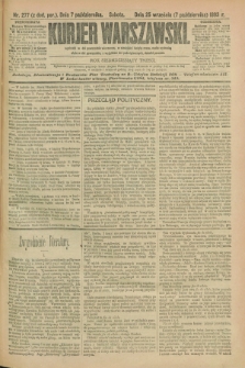 Kurjer Warszawski. R.73, nr 277 (7 października 1893)