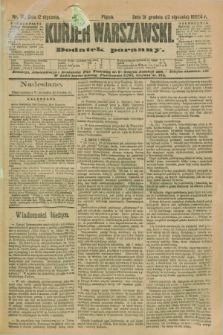Kurjer Warszawski : dodatek poranny. R.74, nr 12 (12 stycznia 1894)