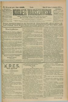 Kurjer Warszawski. R.74, nr 210 (1 sierpnia 1894)