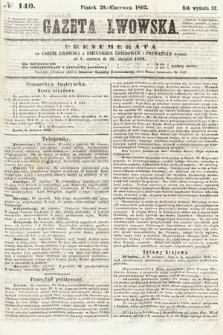 Gazeta Lwowska. 1862, nr 140