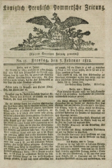 Königlich Preußisch Pommersche Zeitung. 1812, No. 11 (7 Februar)