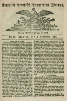 Königlich Preußisch Pommersche Zeitung. 1812, No. 88 (2 November)