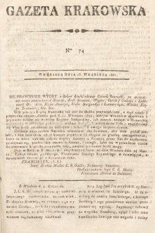 Gazeta Krakowska. 1801, nr 74