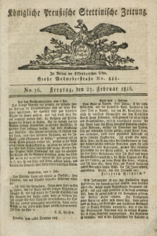 Königliche Preußische Stettinische Zeitung. 1816, No. 16 (23 Februar)